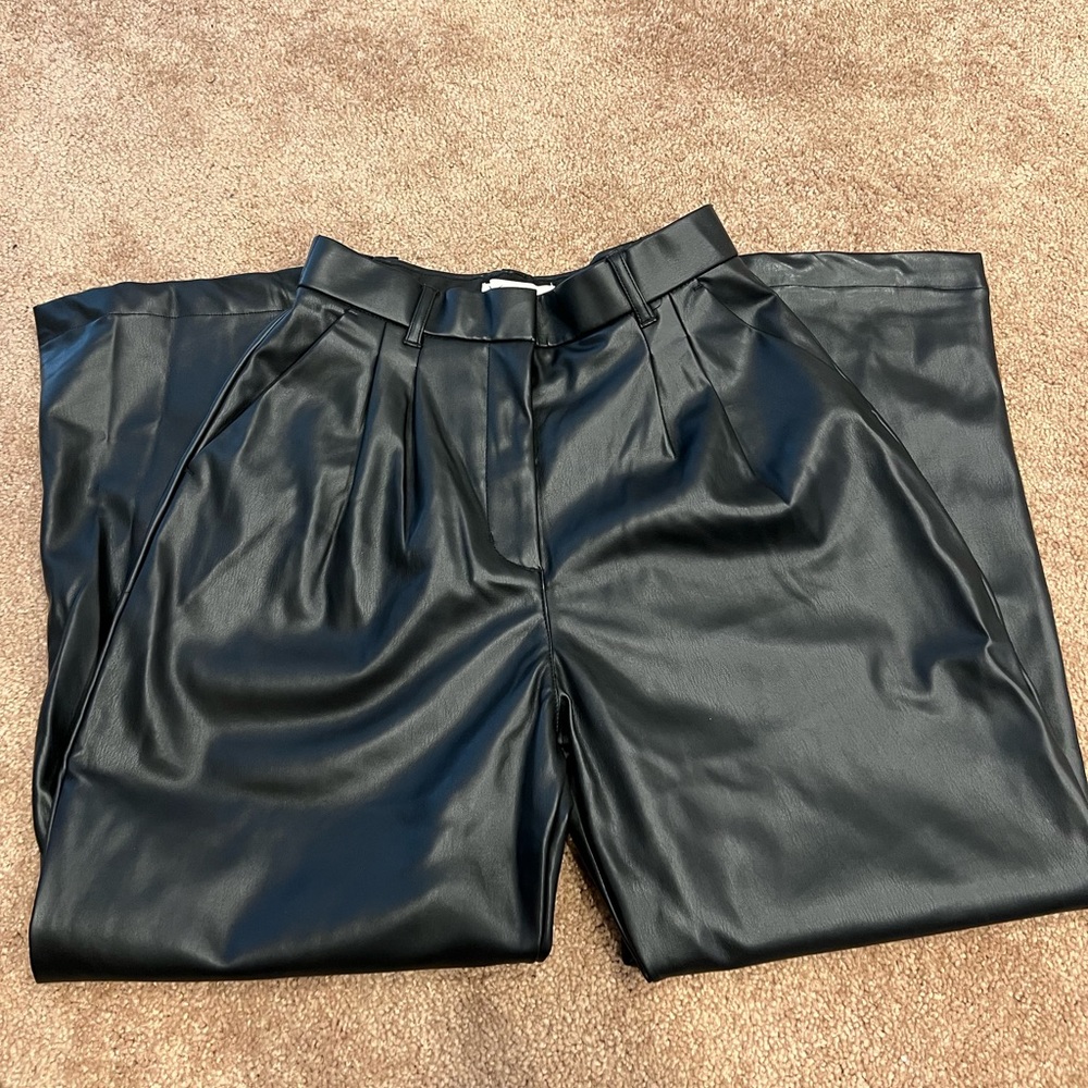 Abercrombie & Fitch High Waisted Leather Pants